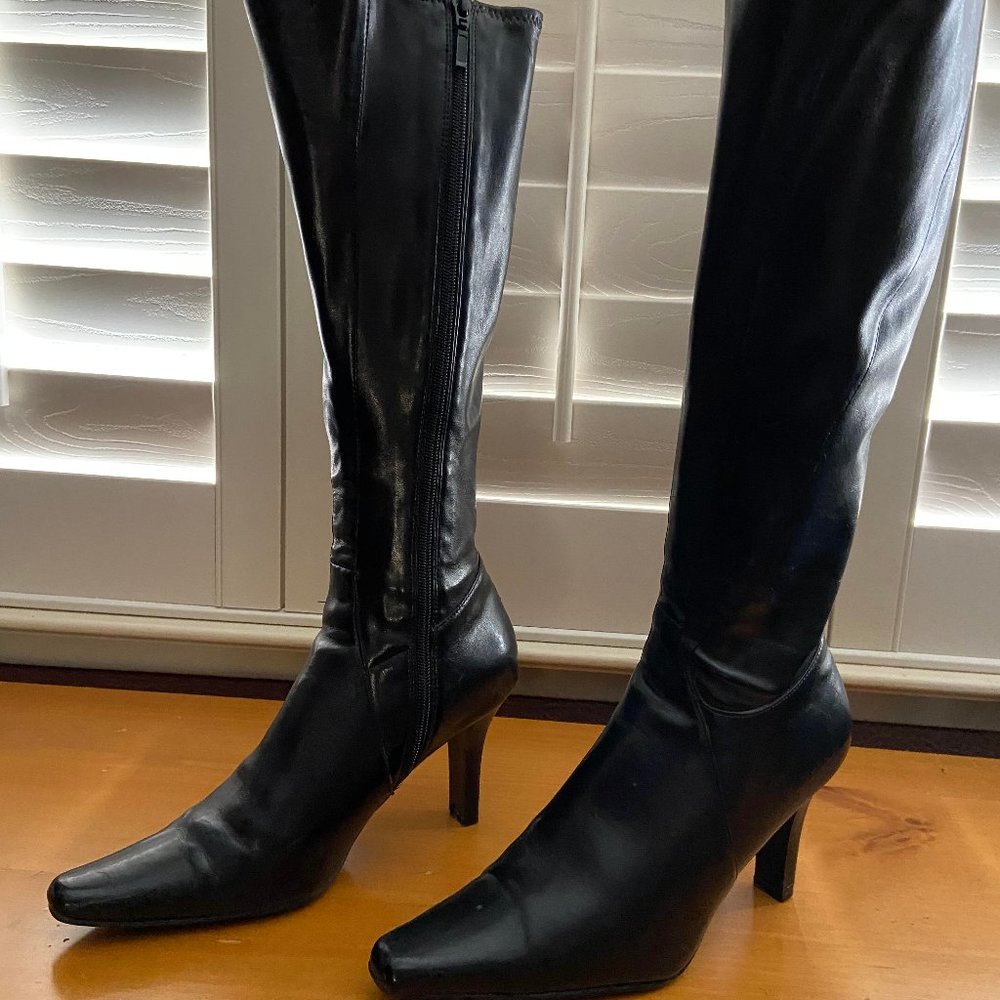 Black high boots